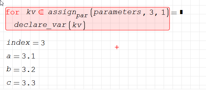 how to programmatically define parameters and assign values - SMath